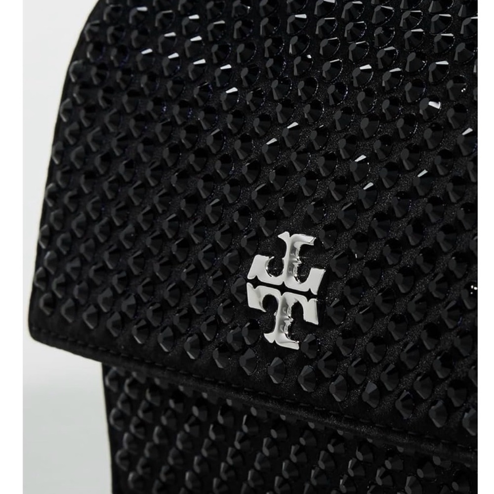Tory Burch MINI KIRA SATIN EMBELLISHED TOP-HANDLE CROSSBODY - Picture 3 of 4